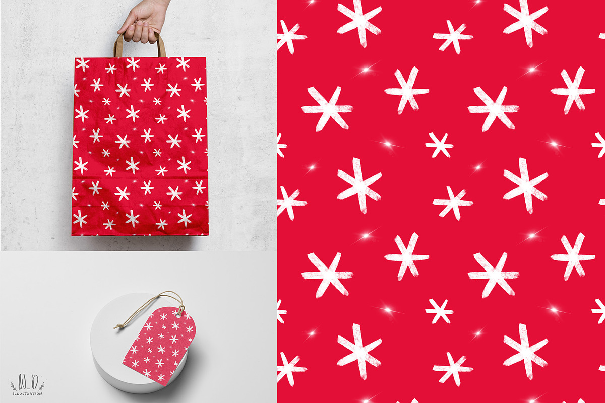 Snowflake Pattern Collection, a Pattern Graphic by WD Illustration (Photo 2 of 4)