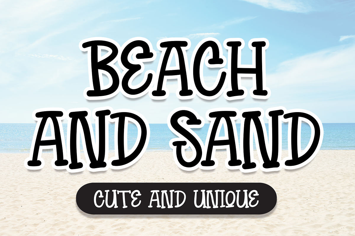 Beach And Sand | Script Font, a Script Font by Scratchones (Photo 1 of 7)