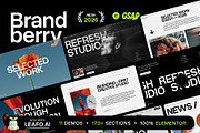 Brandberry Elementor WordPress Theme, a WordPress Template by treethemes (Thumbnail 1 of 11)