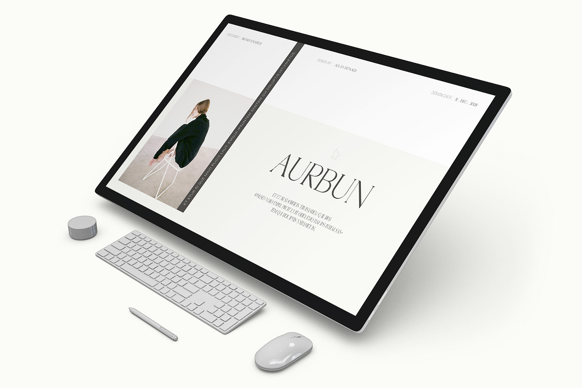 AURBUN | Brand Strategy Template, a Presentation Template by evgenystudio (Photo 2 of 11)