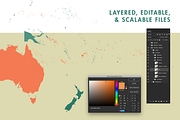 Oceania Vector Map, a Graphic by Ben Buysse (Thumbnail 3 of 5)