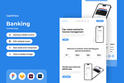 CashFlow - Banking Landing Page V1, a Landing Page Template by twinstd (Thumbnail 1 of 5)