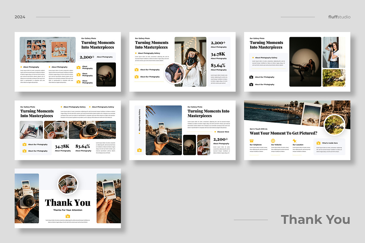 Photography Gallery Keynote Template, a Presentation Template by fluffstudio (Photo 4 of 4)