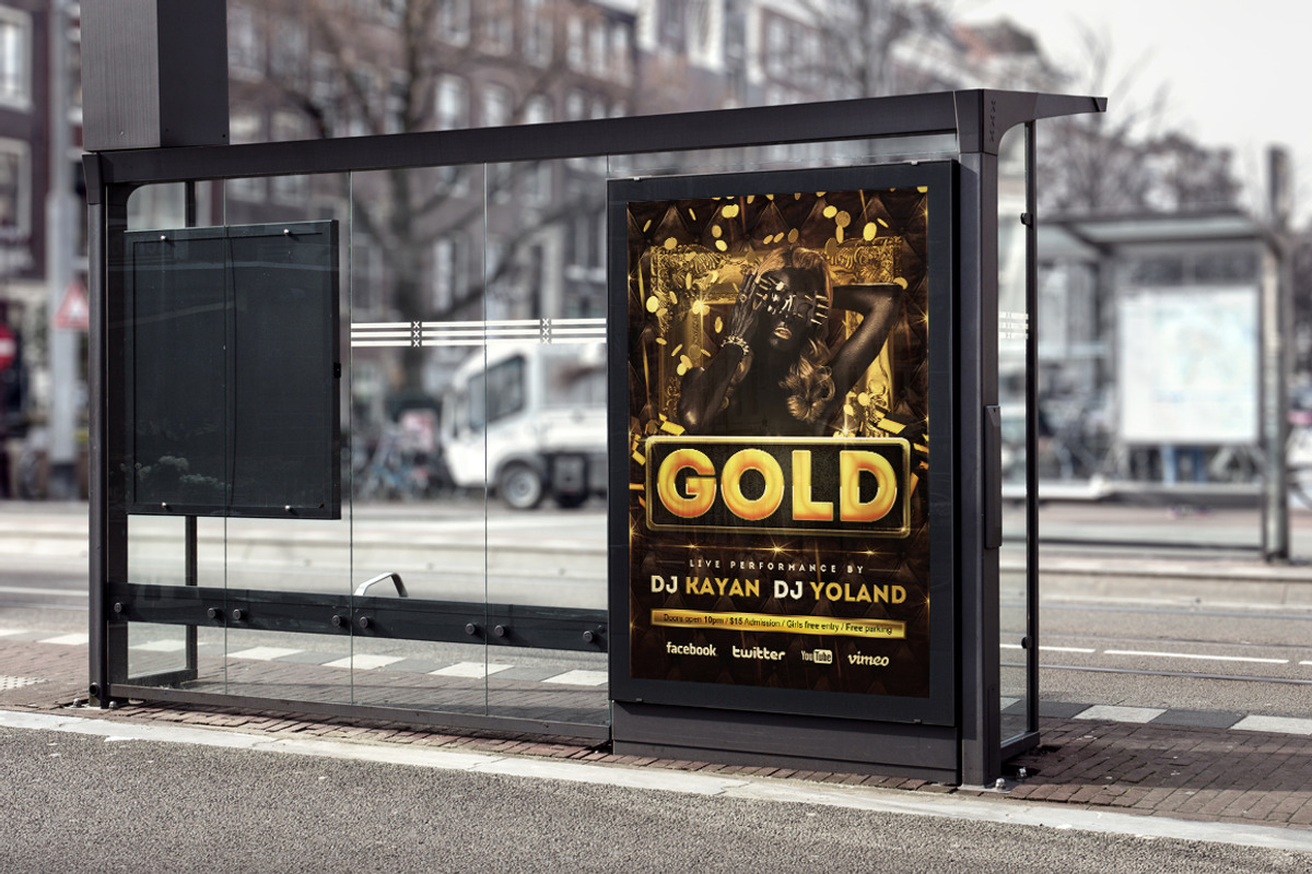 Gold - Flyer / Poster, a Flyer Template by VectorMedia (Photo 6 of 8)