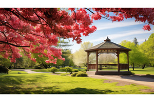 nature summer bloom park tranquil ai, a Nature Photo by pikepicture