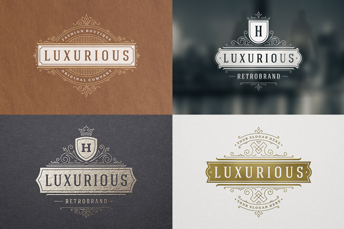 500 ornaments logos & monograms, a Branding & Logo Template by Vasya Kobelev (Photo 21 of 31)