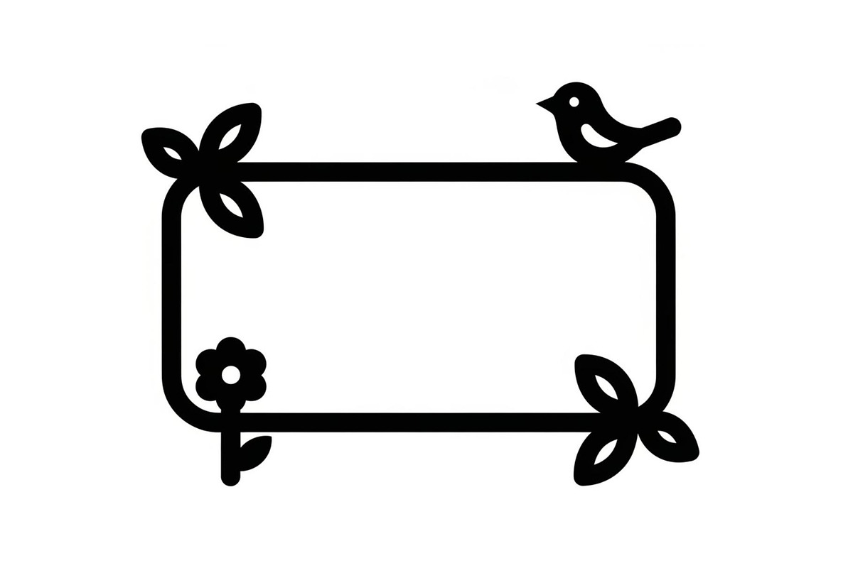 Nature Frame Art Silhouette Clipart, a Graphic by hafijul (Photo 12 of 13)