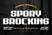 Spory Brocking, a Sans Serif Font by QR Design Studio (Thumbnail 1 of 8)