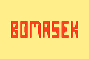 Bomasek -Bold Display Font, a Sans Serif Font by 3ab2ou (Thumbnail 1 of 3)