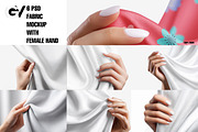 Fabric Mockup with Female Hand, a Household Mockup by GraphicVil (Thumbnail 3 of 9)
