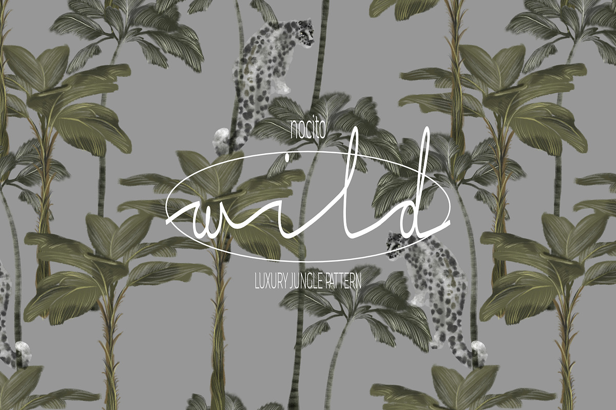 Wild, Luxury Jungle Pattern, a Pattern Graphic by Nocito Design
