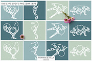 Foliage Animals Bundle - Overlay SVG, an Object Graphic by Tommy & Tilly Design (Thumbnail 8 of 12)