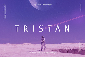 Tristan | Futuristic Font