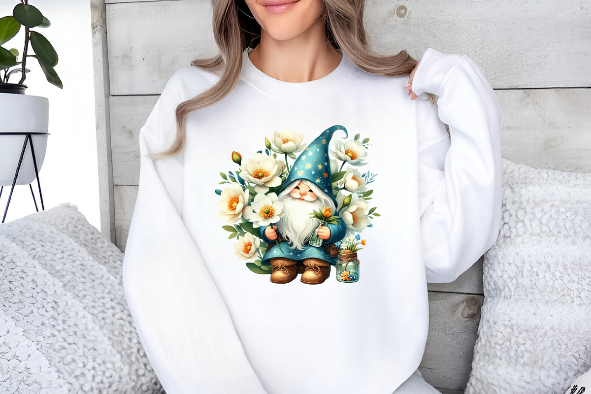 Gnome flowers clipart, an Illustration by Designworld (Photo 3 of 5)