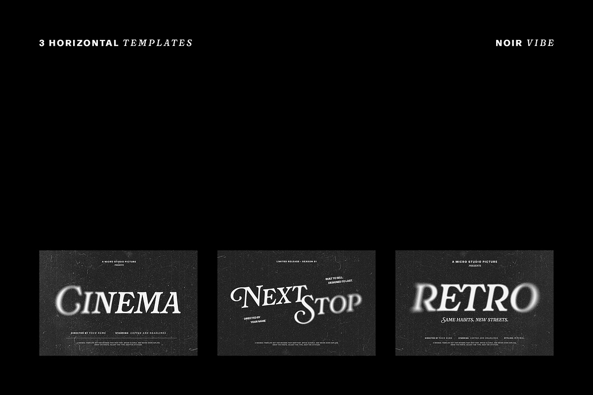 Old Cinema Text Effects, a Layer Style Add-On by Design Squad (Photo 2 of 5)