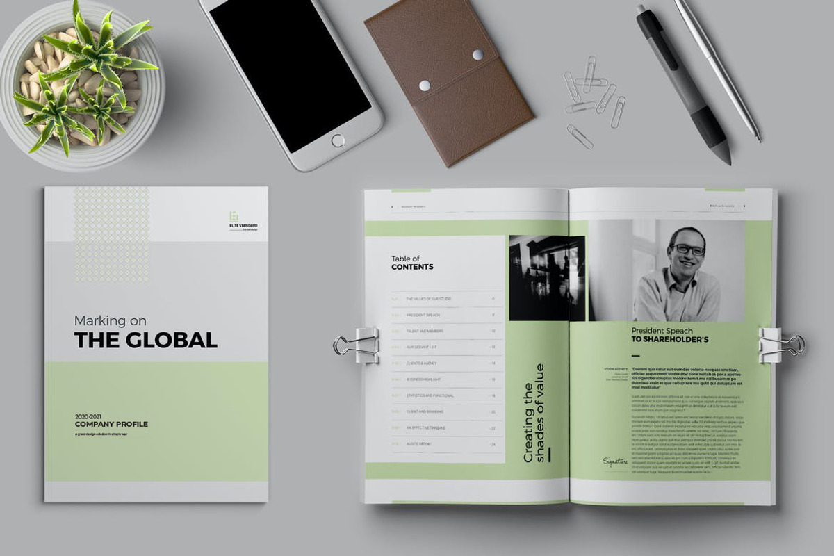 Olive Annual Report, a Brochure Template by Elite_Standard (Photo 1 of 14)