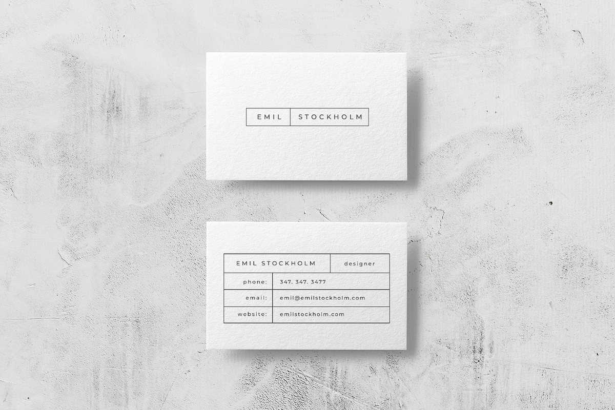 Stockholm Business Card Template, a Business Card Template by The Denizen Co. (Photo 2 of 4)