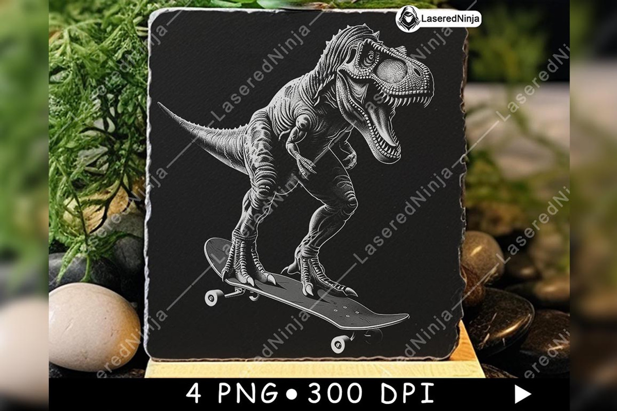 T Rex Skateboard Dinosaur Funny, a Background Graphic by LaseredNinja (Photo 6 of 7)