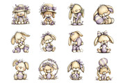 Baby Bunny Easter Clipart, an Illustration by Design Market (Thumbnail 3 of 3)