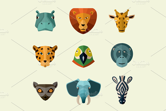 Wild Animals Icons.