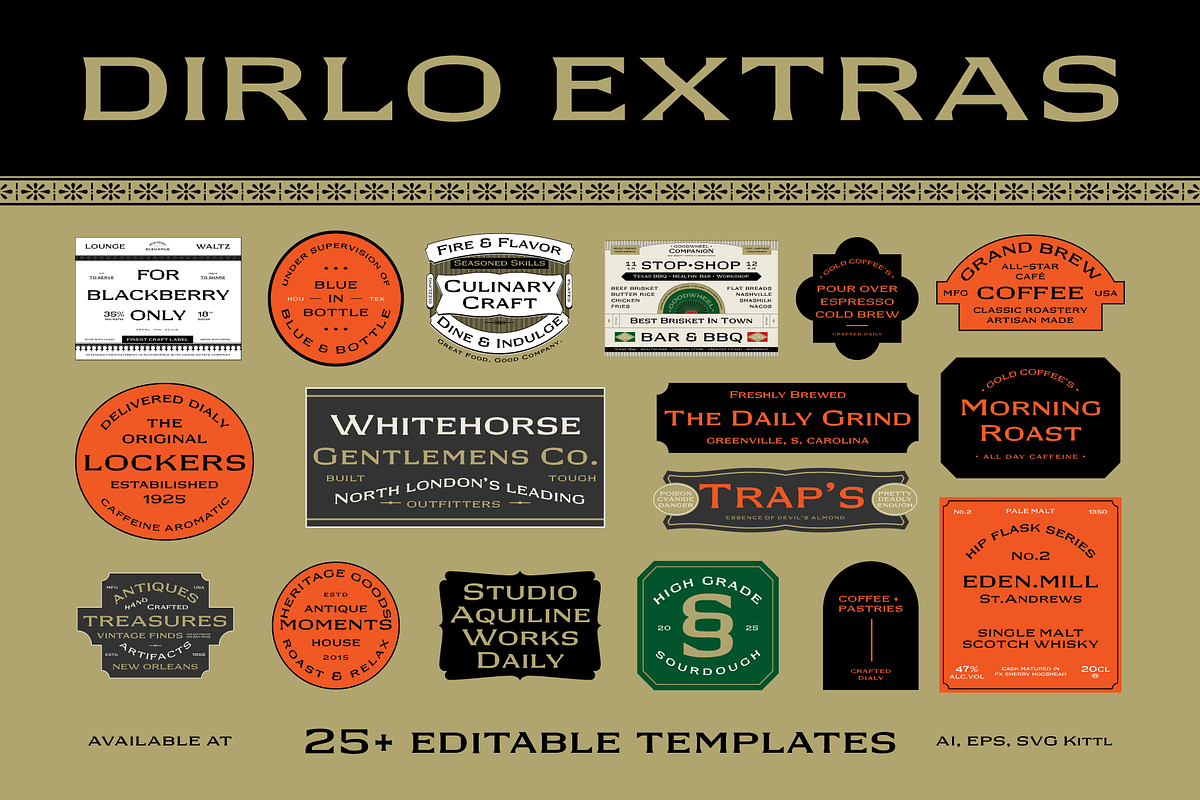 GW Dirlo, a Font by Goodwheel Studio (Photo 17 of 17)