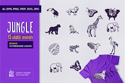  JUNGLE - wildlife animals