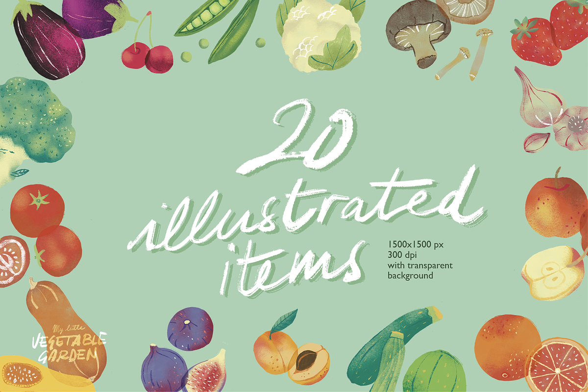 My Little Vegetable Garden, a Food Illustration by Sara Zanello (Photo 2 of 13)