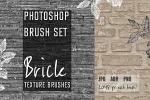 Photoshop Brush Set BRICK TEXTURE