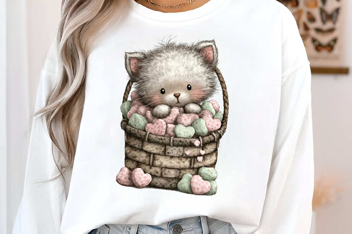 Whimsical Valentines Cat Png, an Illustration by SinaCreation (Photo 6 of 11)