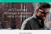 Flat & Scroll 2 - Bootstrap 3 vCard, a Bootstrap Template by Alvarez Themes (Thumbnail 1 of 2)