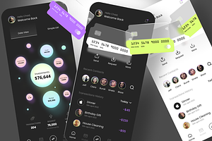 Finance app design mobile app UI KIT