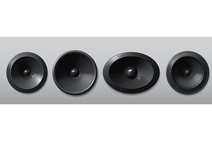 3D speaker realistic vector, music, an Illustration by art PVP - market