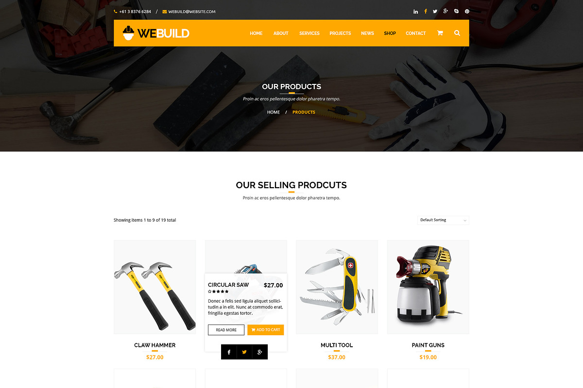 WEBUILD – Construction & Building, a Websites & App Template by ewises (Photo 9 of 18)
