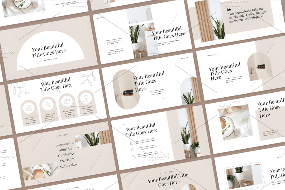 Aesthetic Presentation Templates, a Marketing Template by Ink Gallery (Photo 3 of 3)
