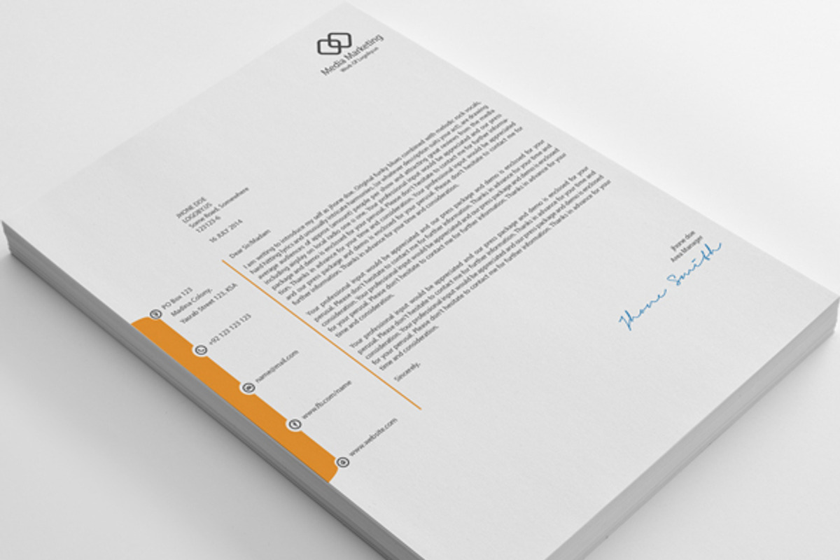 Business Letterheads, a Stationery Template by shujaktk (Photo 5 of 5)