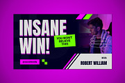 Gaming Youtube Thumbnail, a Social Media Template by graphicook (Thumbnail 2 of 2)