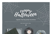 Halloween Scene Creator, a Books & Magazine Mockup by Make Beautiful Things (Thumbnail 2 of 6)