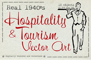 1940s Hospitality & Tourism Art