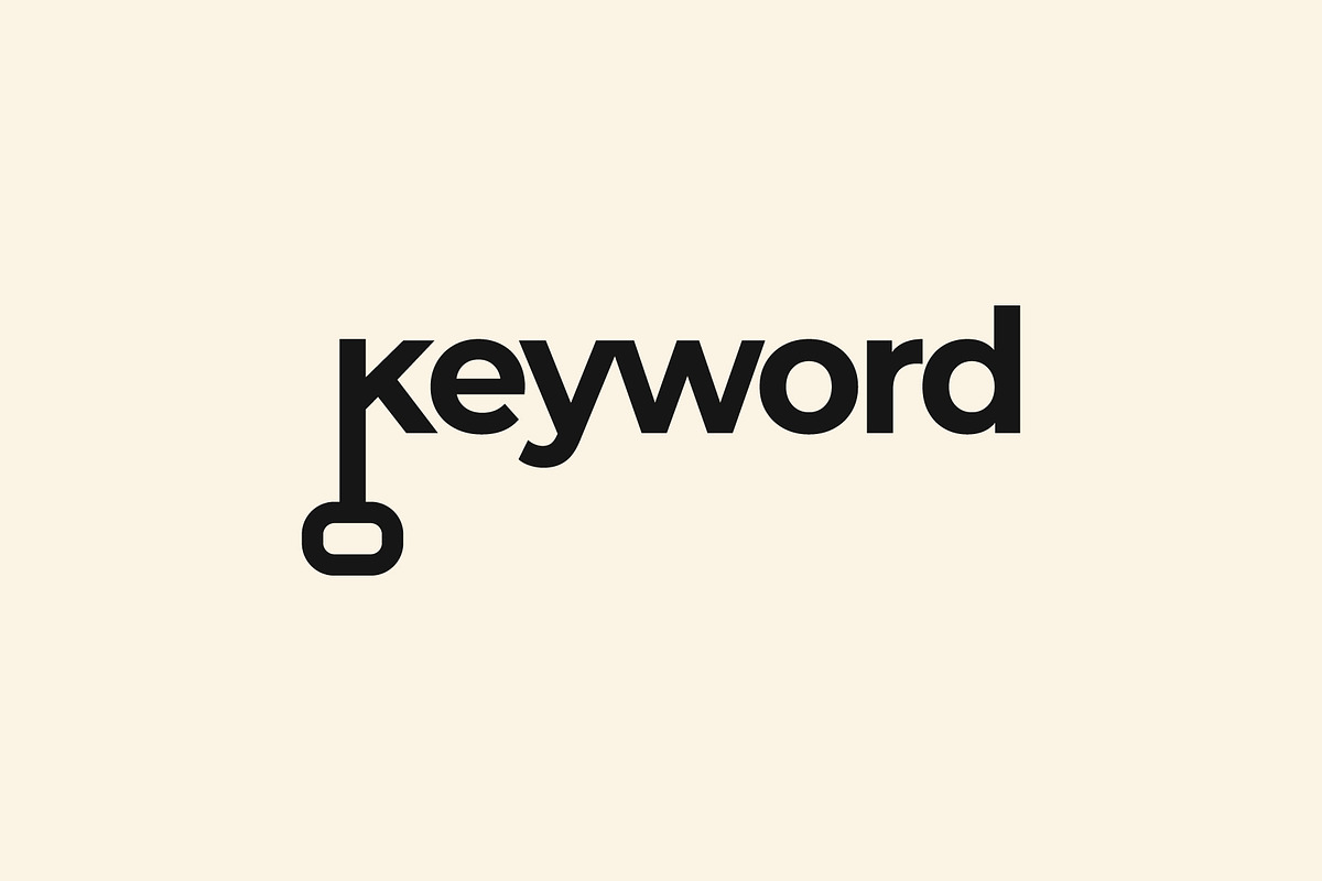 Key keyword logo text vector design, a Branding & Logo Template by Vectoryzen (Photo 2 of 2)