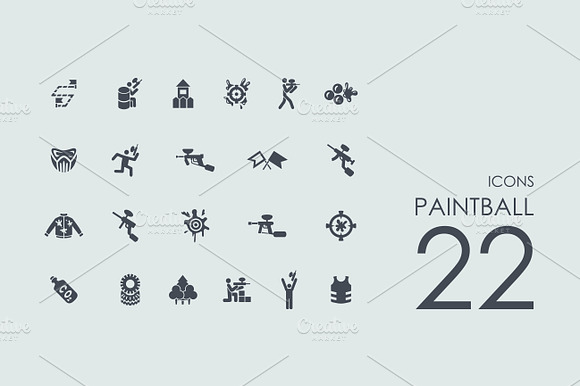 22 Paintball Icons