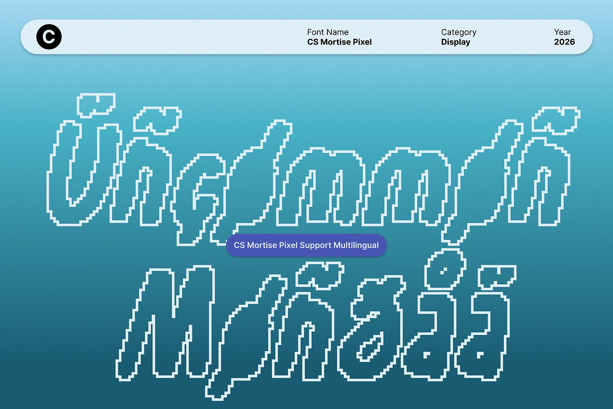 CS Mortise Pixel, a Handwritten Font by Craft Supply Co. (Photo 7 of 8)