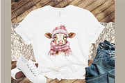 Cute Cow Clipart Baby Cow Png, an Illustration by Sublimation Artist (Thumbnail 4 of 6)