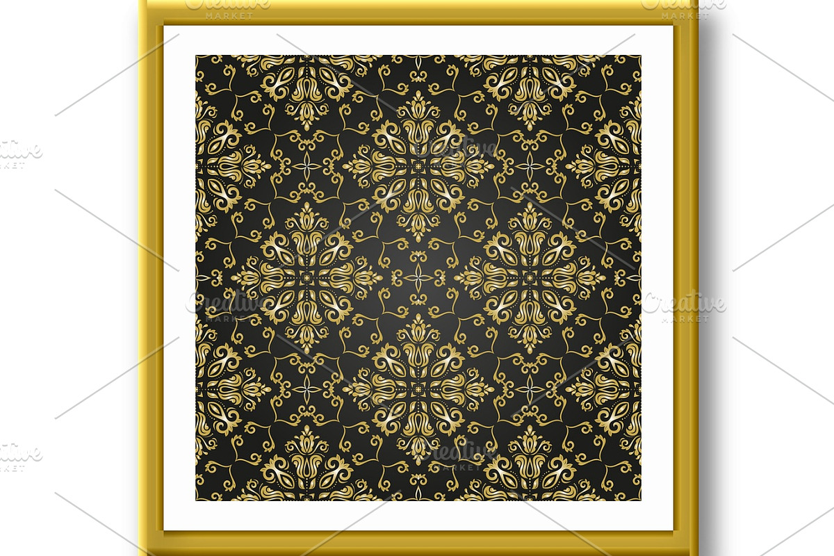 Seamless Oriental Vector Background, a Decorative Illustration by FineArtStudio (Photo 2 of 3)