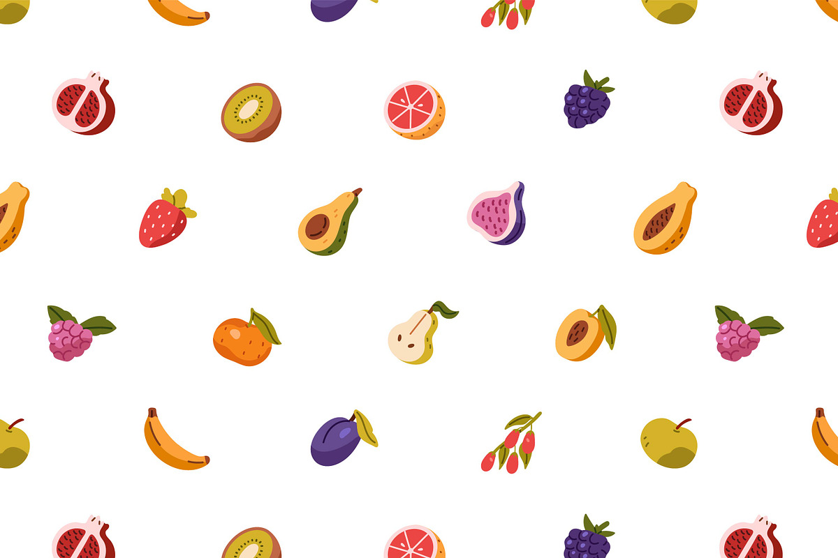 Fruits & vegetables icons set, a Food Illustration by PaperTrident (Photo 10 of 14)