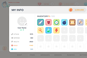 GUI - Mono Round, an UI Kit Template by LAYERLAB (Thumbnail 6 of 32)