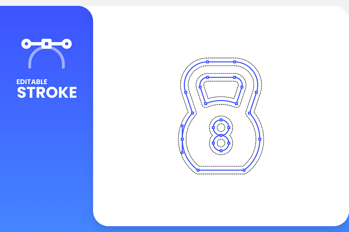 Fitness - Line Icons, an Icon by RudenkoArts (Photo 2 of 4)
