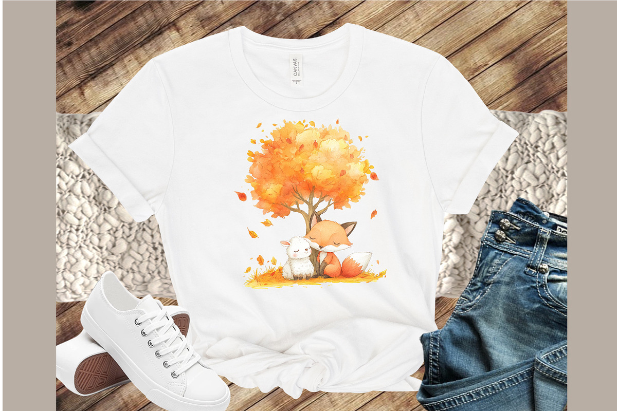 Fall Watercolor Farm Animals Clipart, an Illustration by Sublimation Artist (Photo 4 of 6)