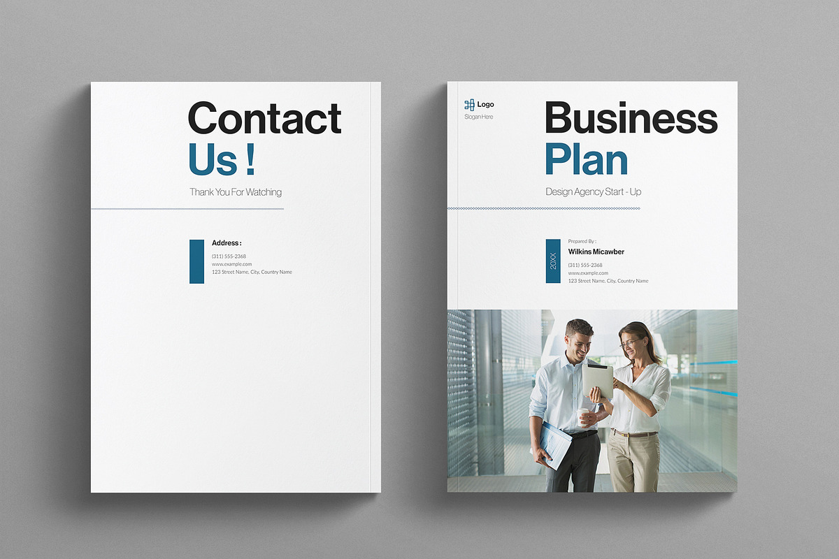 Digital Business Plan Template, a Brochure Template by E-Type (Photo 7 of 7)
