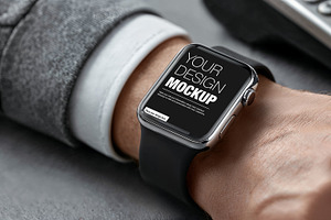 Wearable device mockup payment, a Wearable Device Mockup by OSORIOartist