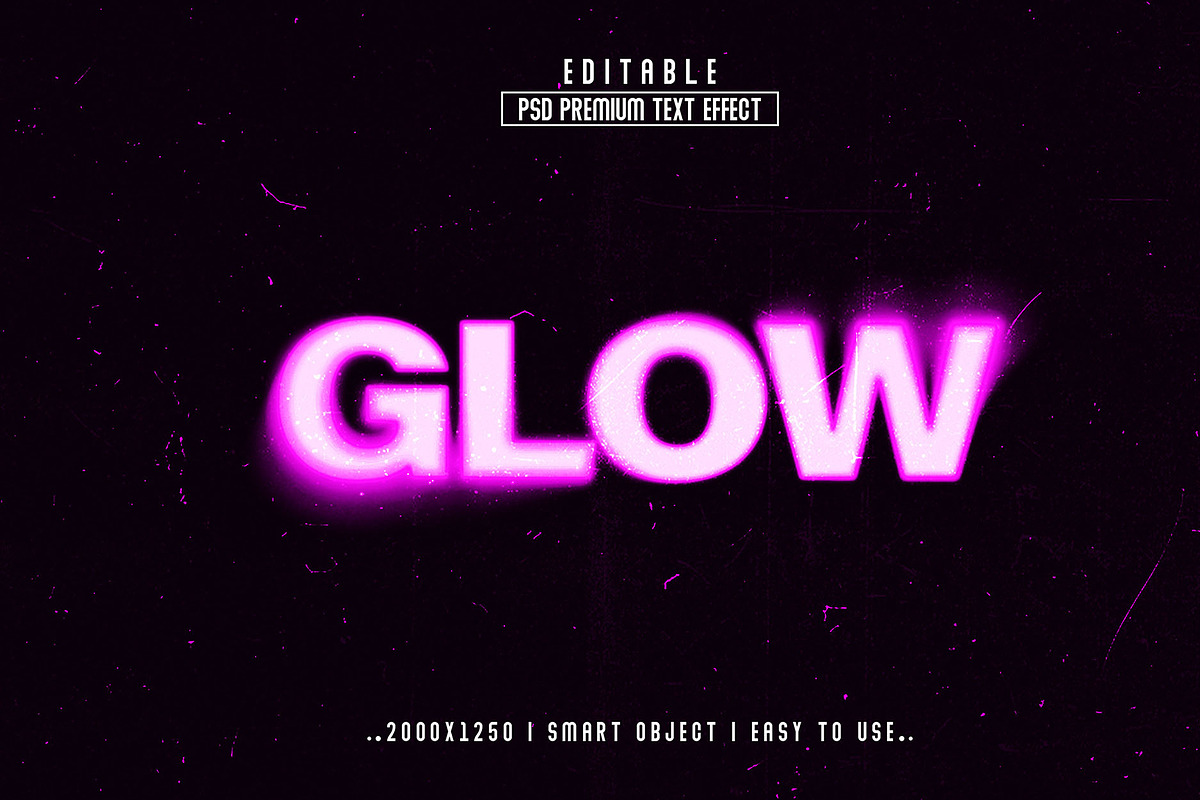 Neon Glow & Grunge Blur PSD text, a Layer Style Add-On by Md Jahidul99 (Photo 1 of 2)